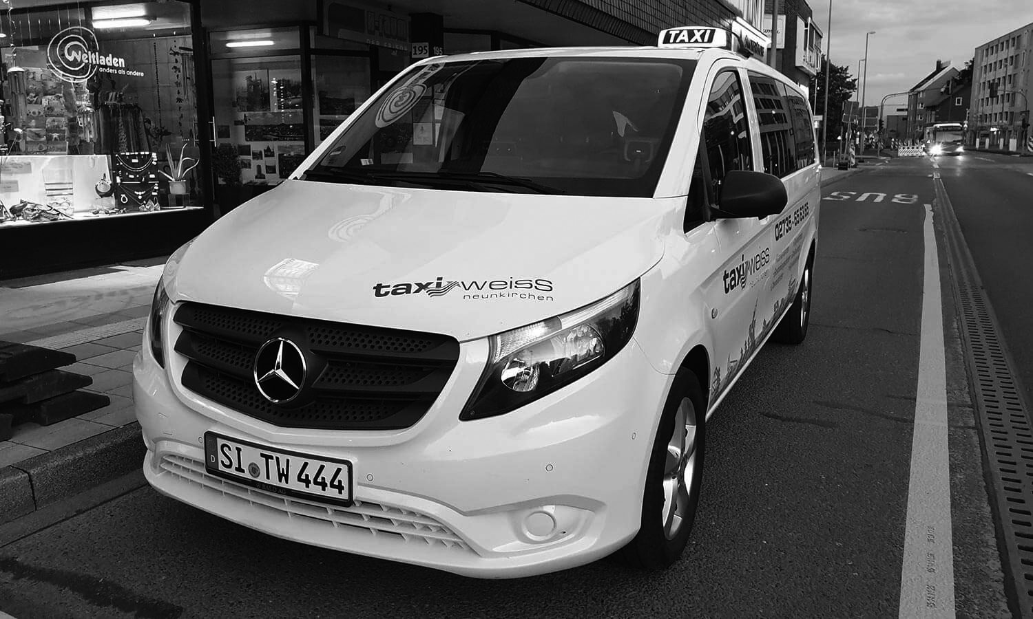 Mercedes Vito Taxi Weiss